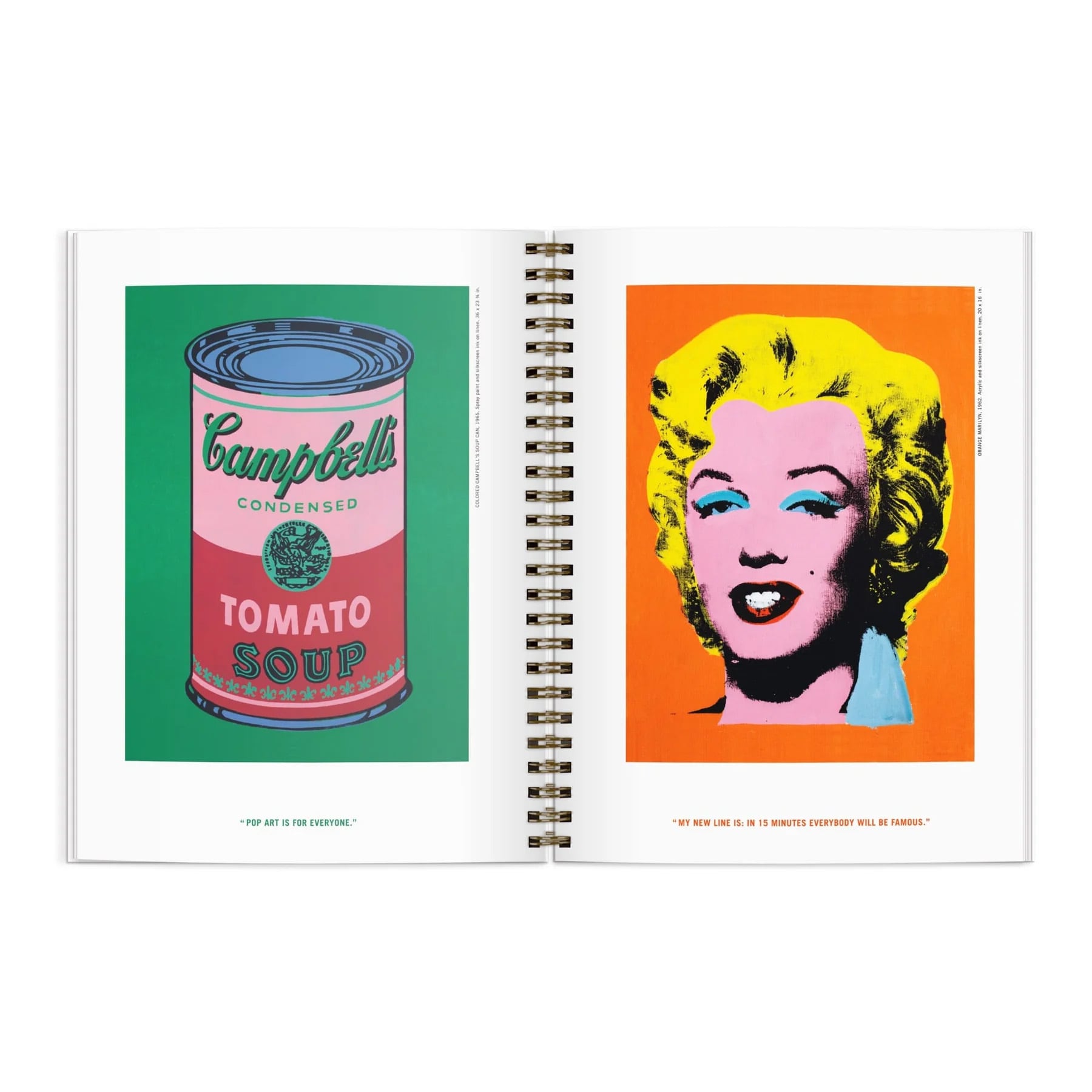 Andy Warhol Inspirational Sketchbook | ON SUNDAYS