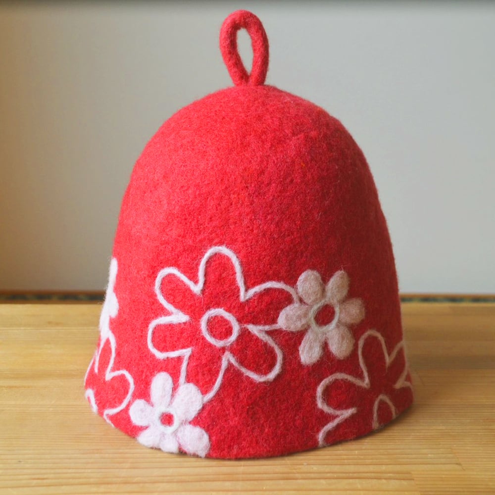 2026年2月限定商品】赤フラワー | #シラカミサウナハット