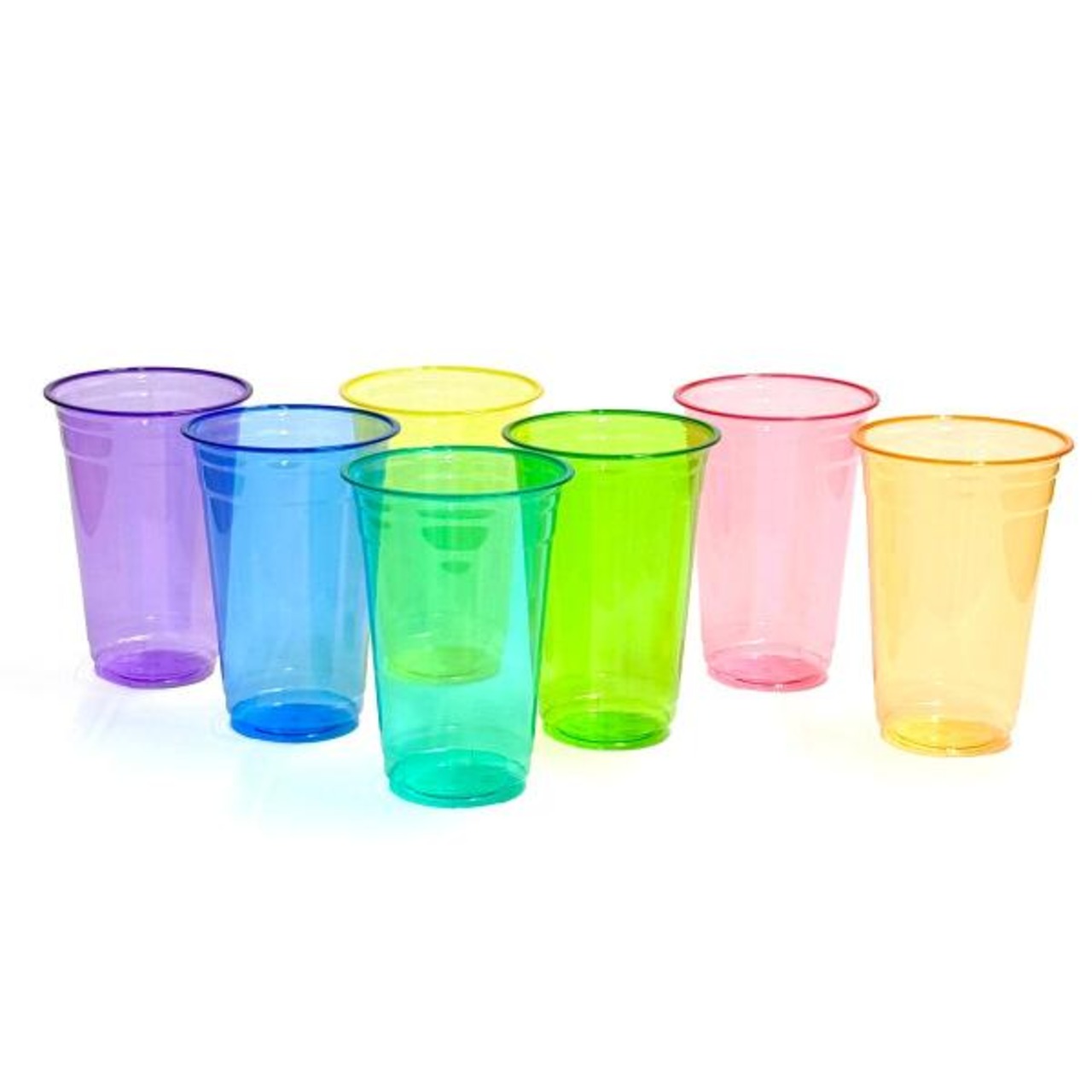レインボークリアカップ 600ml 7個入 x 12パック