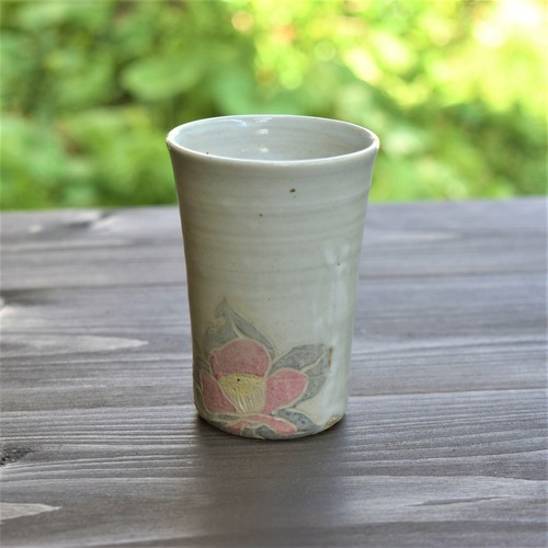 フリーカップ椿文白小