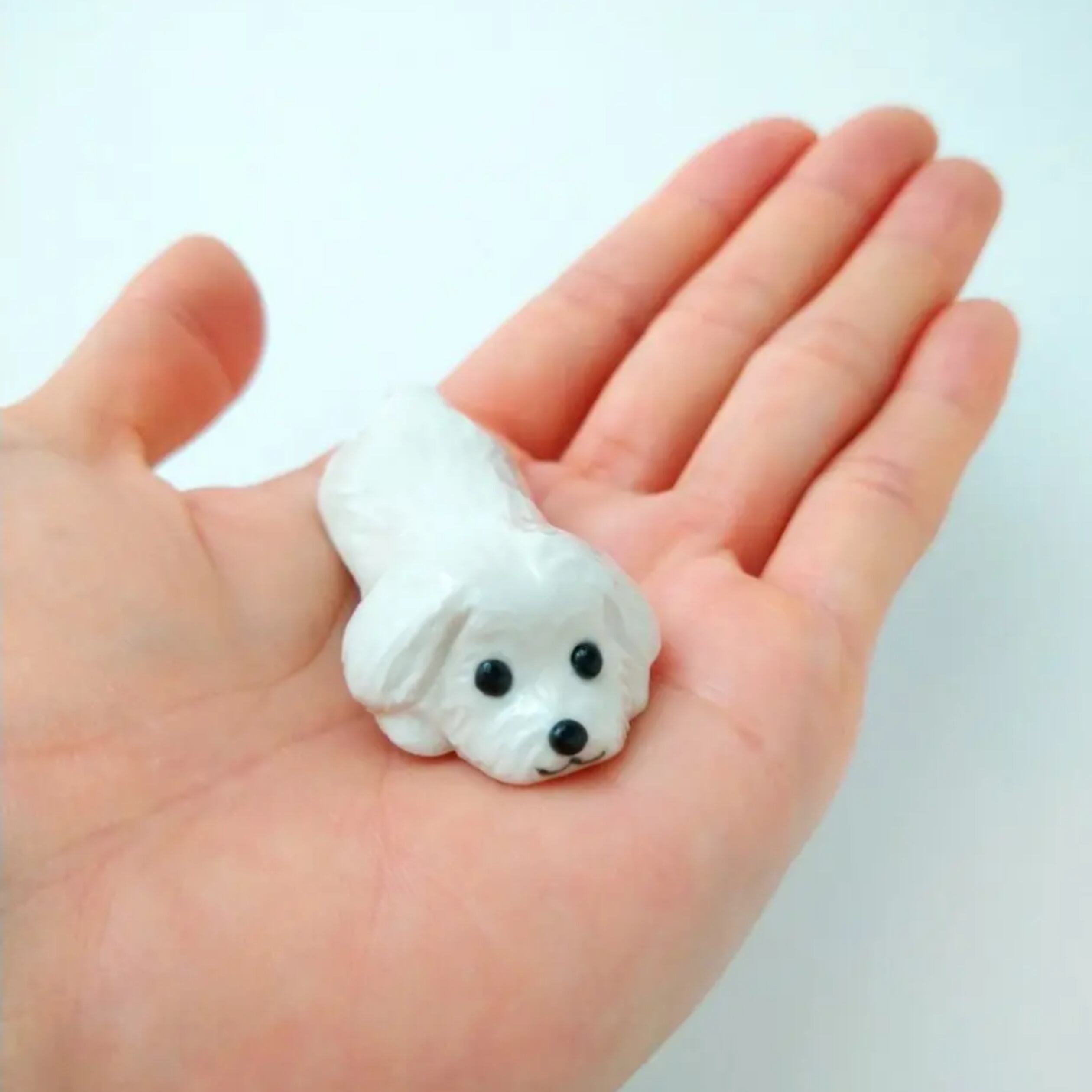 お客様専用 送料無料 マルチーズ犬の箸置き 1個 陶器のことり