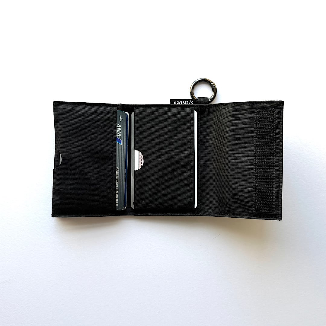 S/ENDER エスエンダー マルチウォレット グリッドブラック 財布 S/ENDER - MULTI WALLET <BLACK> | sender