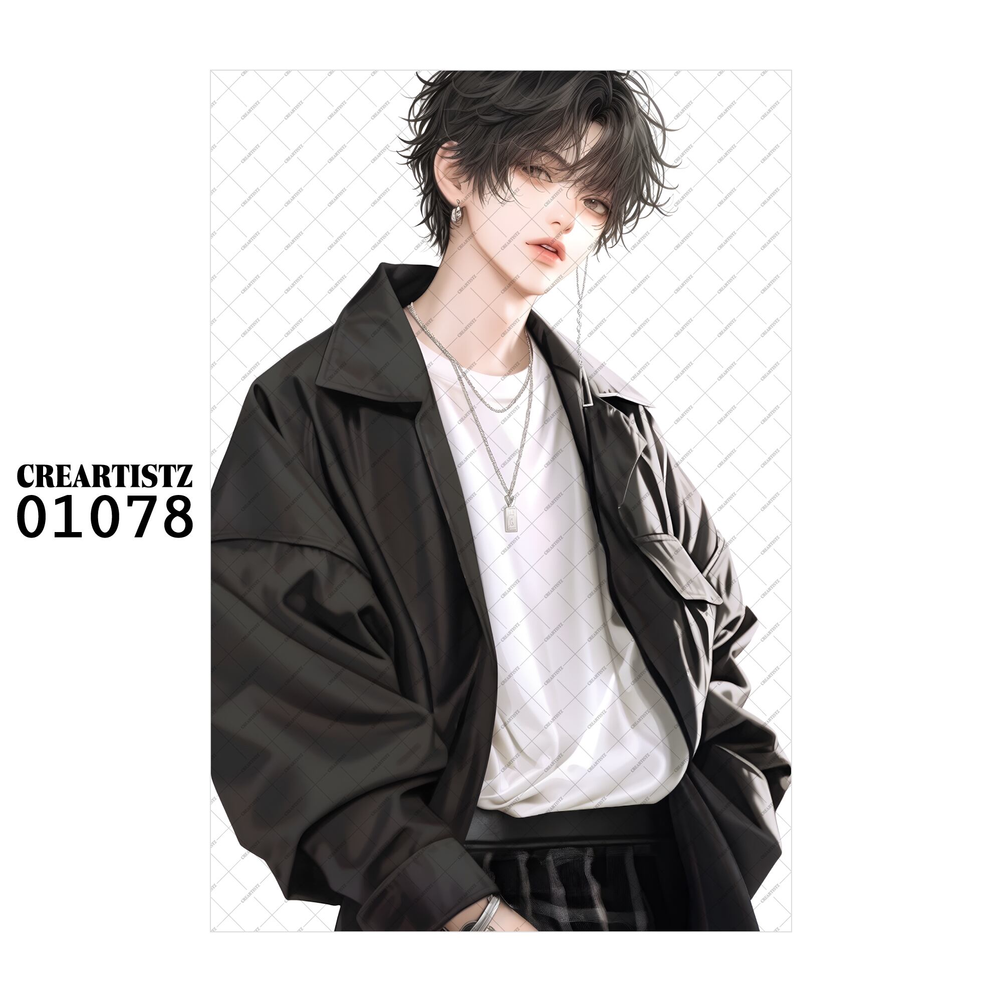 01078 ボーイ クール オリジナル ペーパー/ステッカー 4枚セット CREARTISTZ