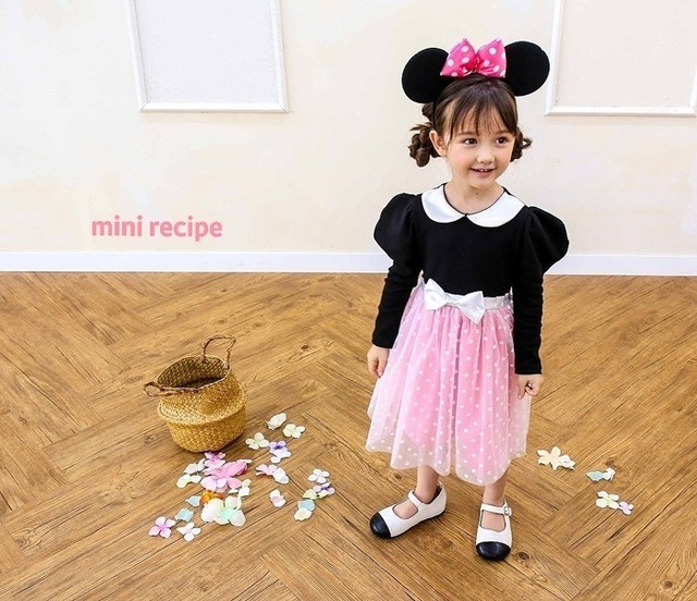 【即納】<mini recipe>  Minnie hair band(pink)