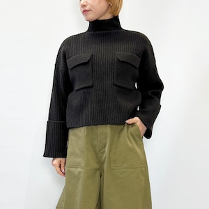 SACRA サクラ BOILED LAMBWOOL RIB KNIT 126631081 2026秋冬新作 [送料無料]