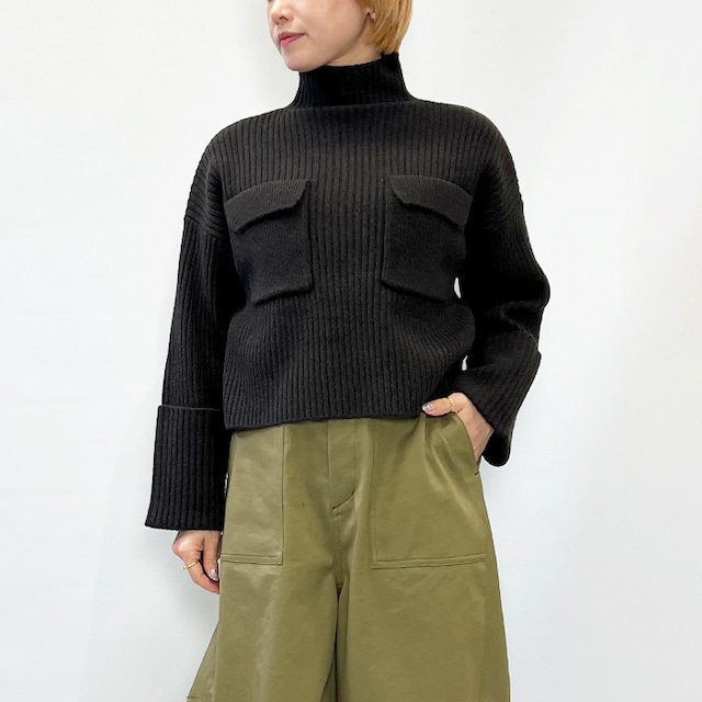 SACRA サクラ BOILED LAMBWOOL RIB KNIT 126631081 2026秋冬新作 [送料無料]