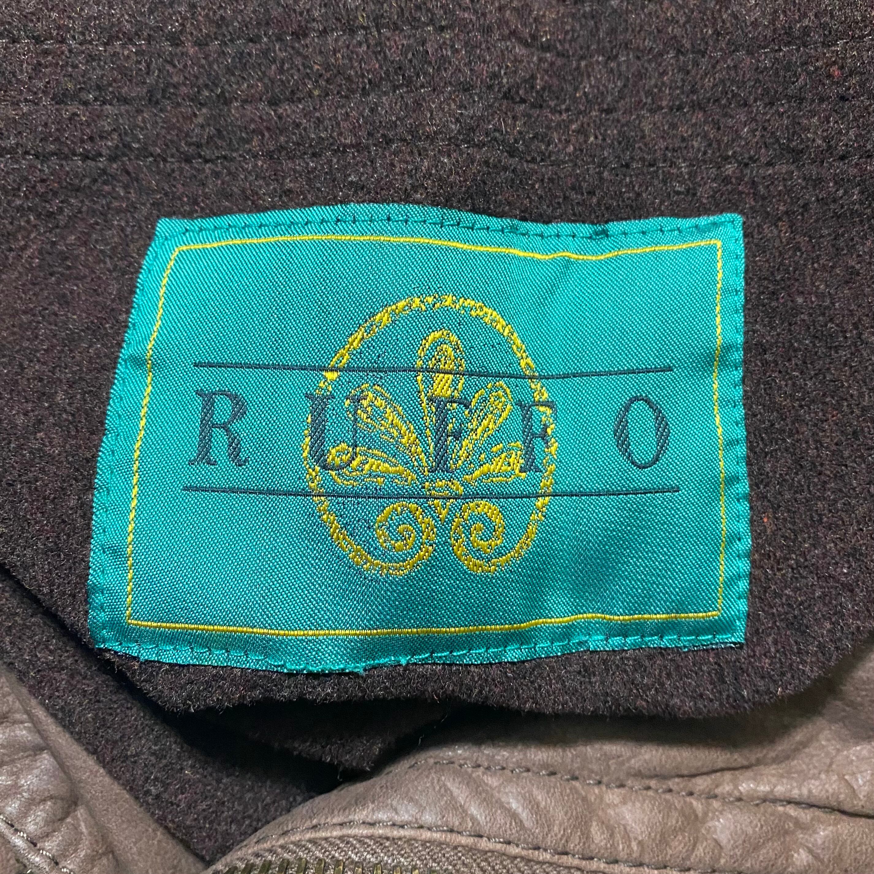 vintage RUFFO leather riders coat | NOIR ONLINE