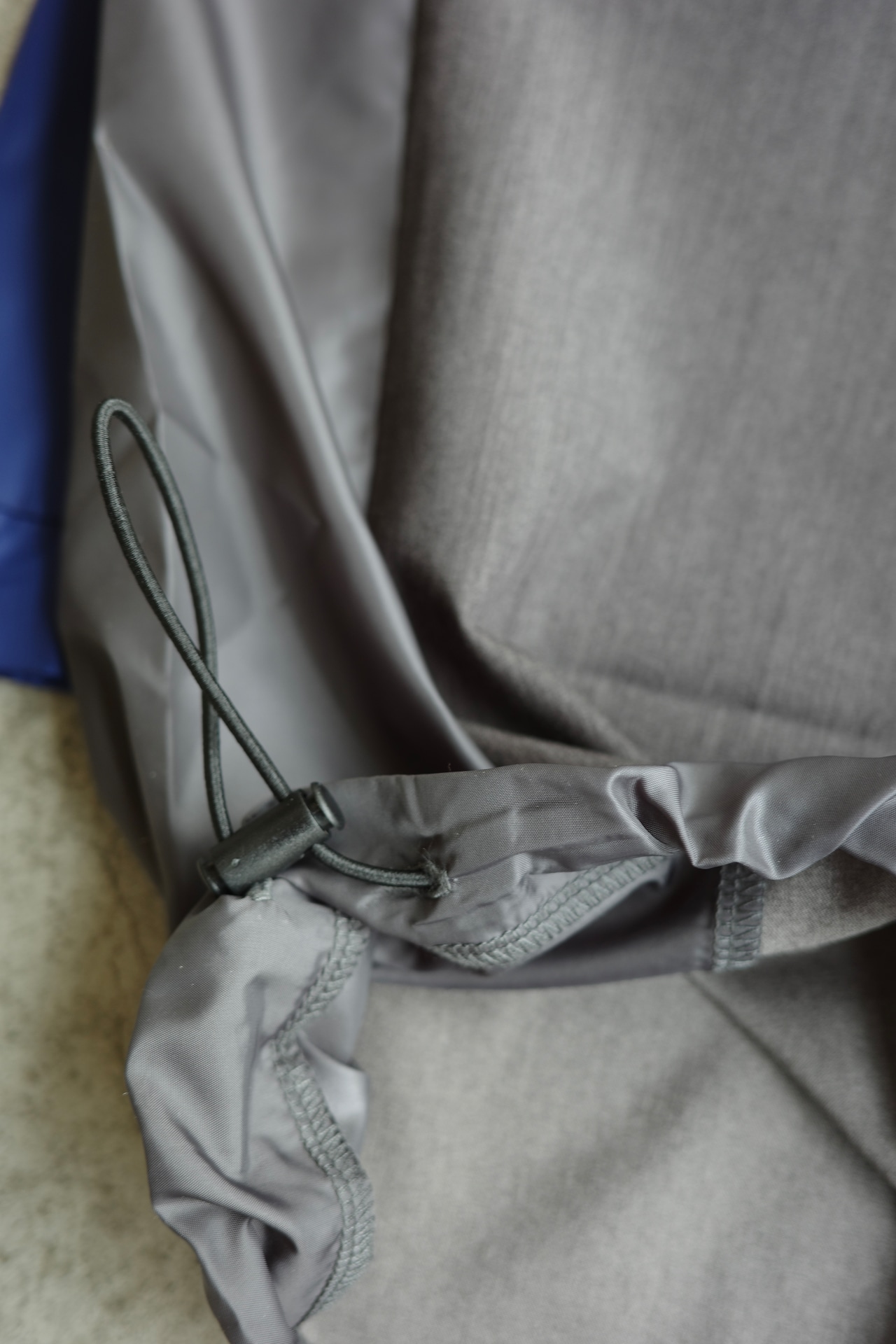 DENIM MOCK NECK H/S TEE / RGT-02-4