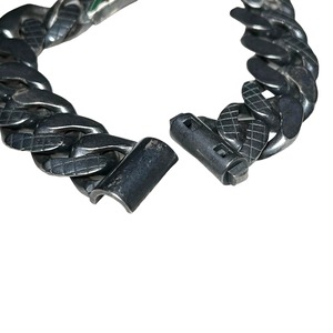 BOTTEGA VENETA heavy gauge silver bracelet with enamel