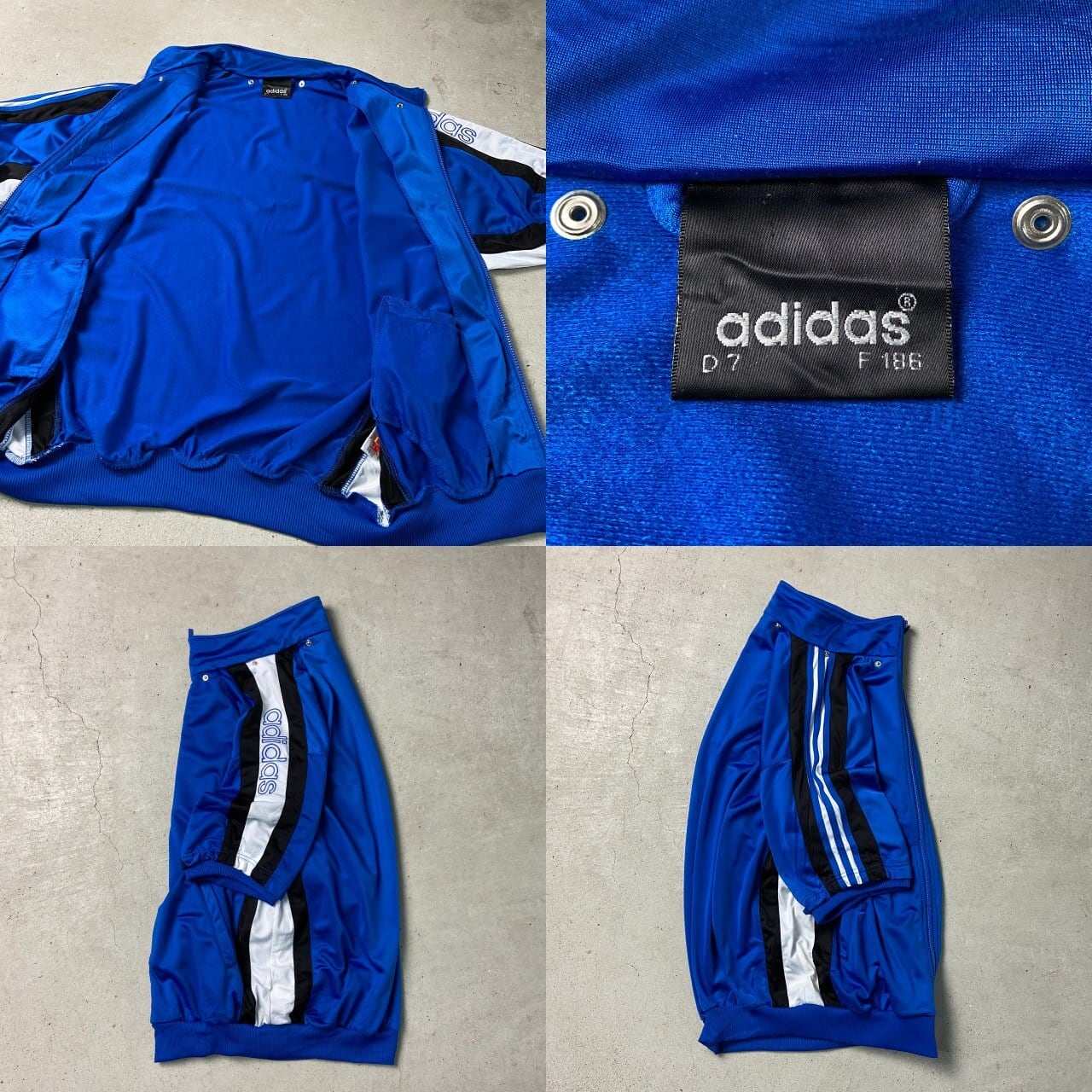 希少】80s adidas ヴィンテージ トラックジャケット V字切り替え 80