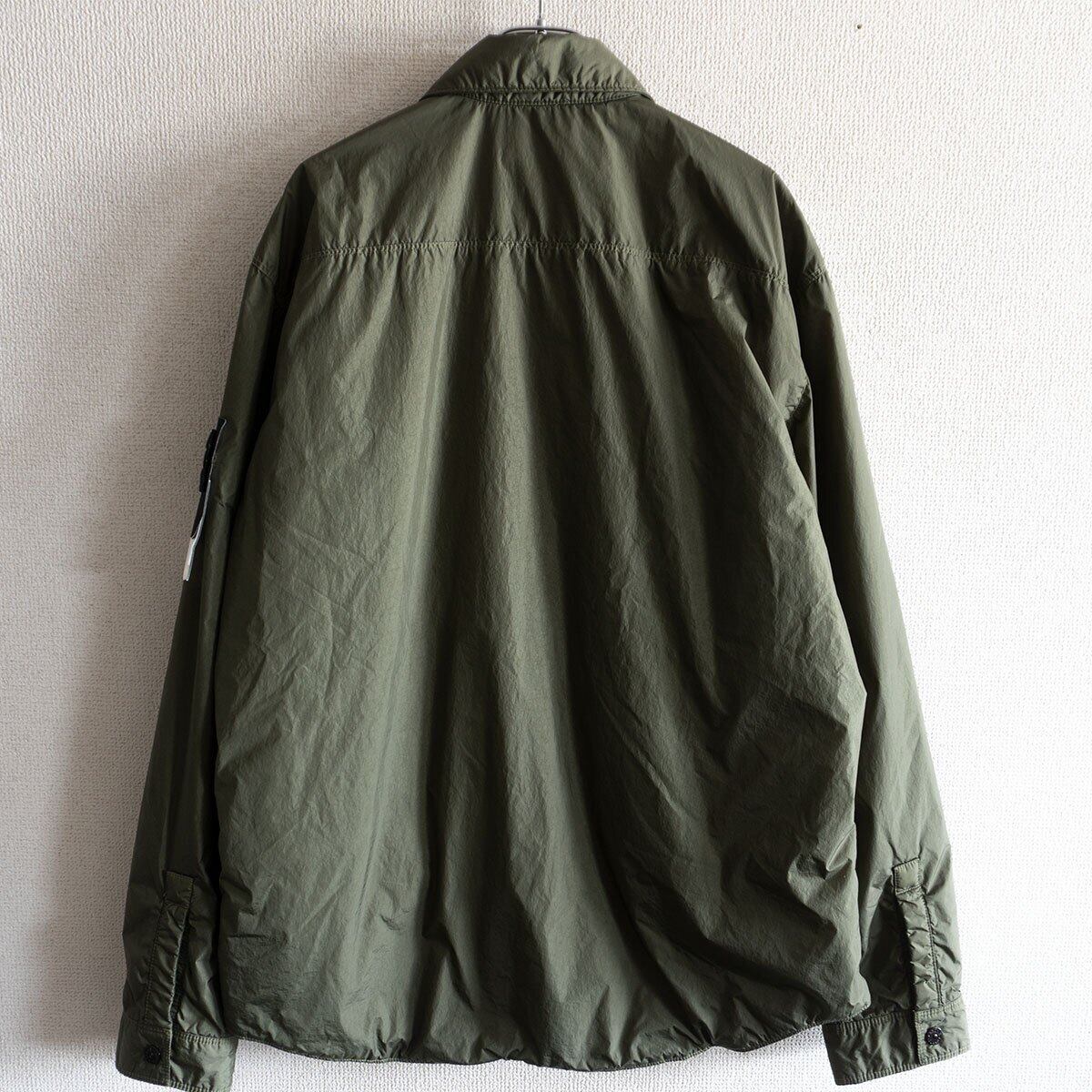 【極美品/24AW】STONE  【WAPPEN PATCH CLINKLE REPS SHIRTS JACKET】L ナイロンジャケット ストーンアイランド 26020177 極美品/24AW】STONE ISLAND 【WAPPEN PATCH CLINKLE REPS SHIRTS