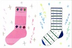 オリジナルポストカード　キラキラソックス