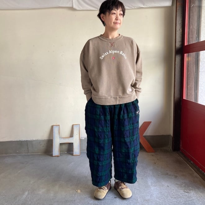 快晴堂 レディース スウェット サイズ3＋ 裏起毛 ロゴGirl's