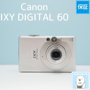 Canon IXY DIGITAL 60 デジカメ スマホ転送OK フルセット シロクマカメラ a7198