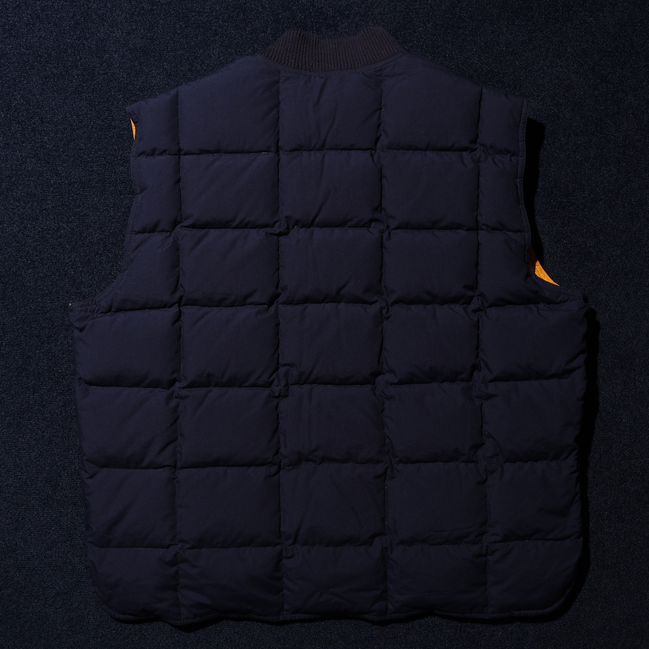 美品 XL リバーシブル ネイビー マンゴー Eddie Bauer Downlight Vest エディーバウアー グース ダウンライトベスト