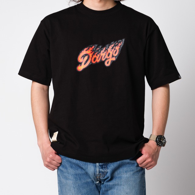 【DARGO】"FLAME LOGO" 8onz Super Heavy Weight T-shirt（2color）