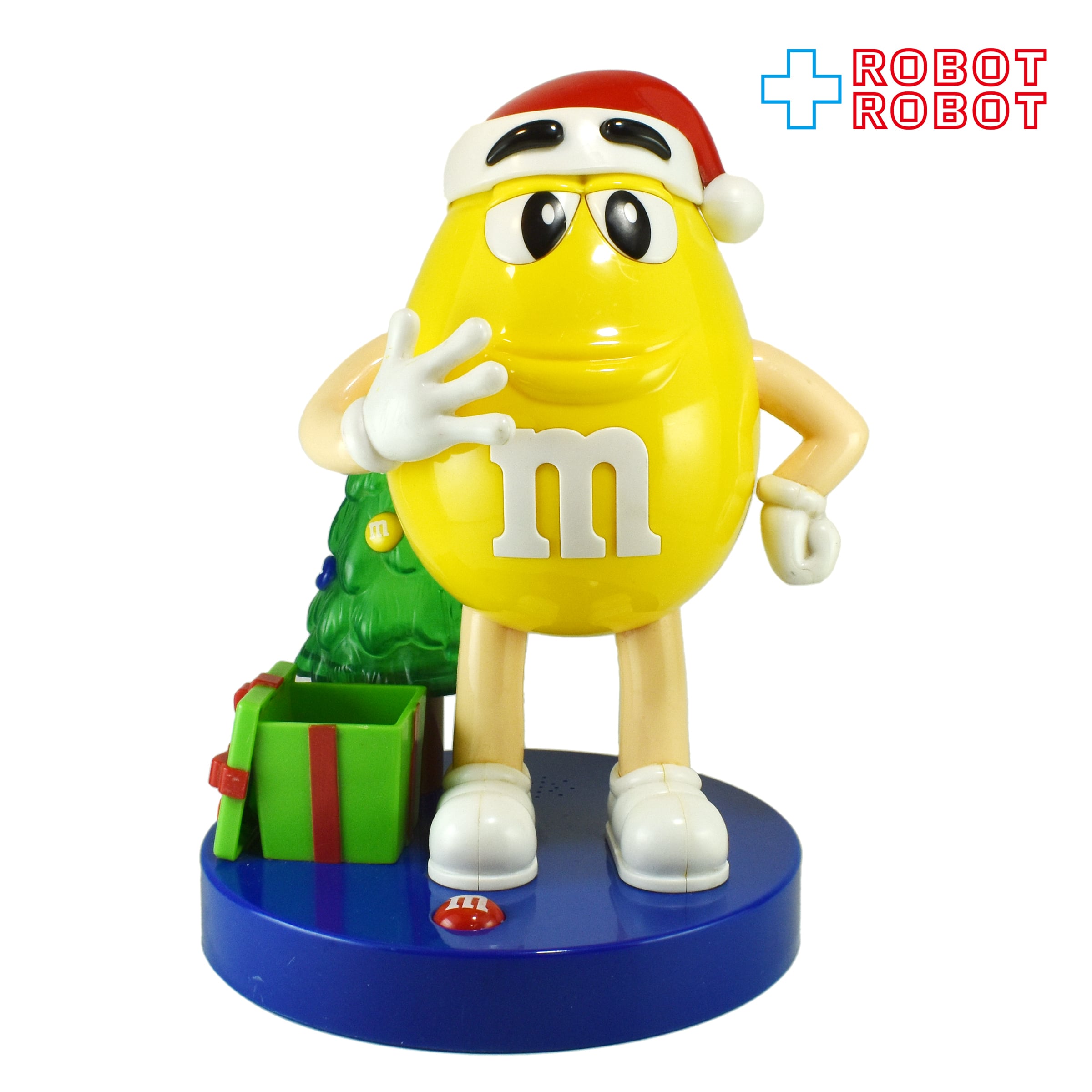 激レア未開封！ m&m's ディスペンサー クリスマス限定品！ M&M's イエロー クリスマス ディスペンサー ライト＆ミュージック