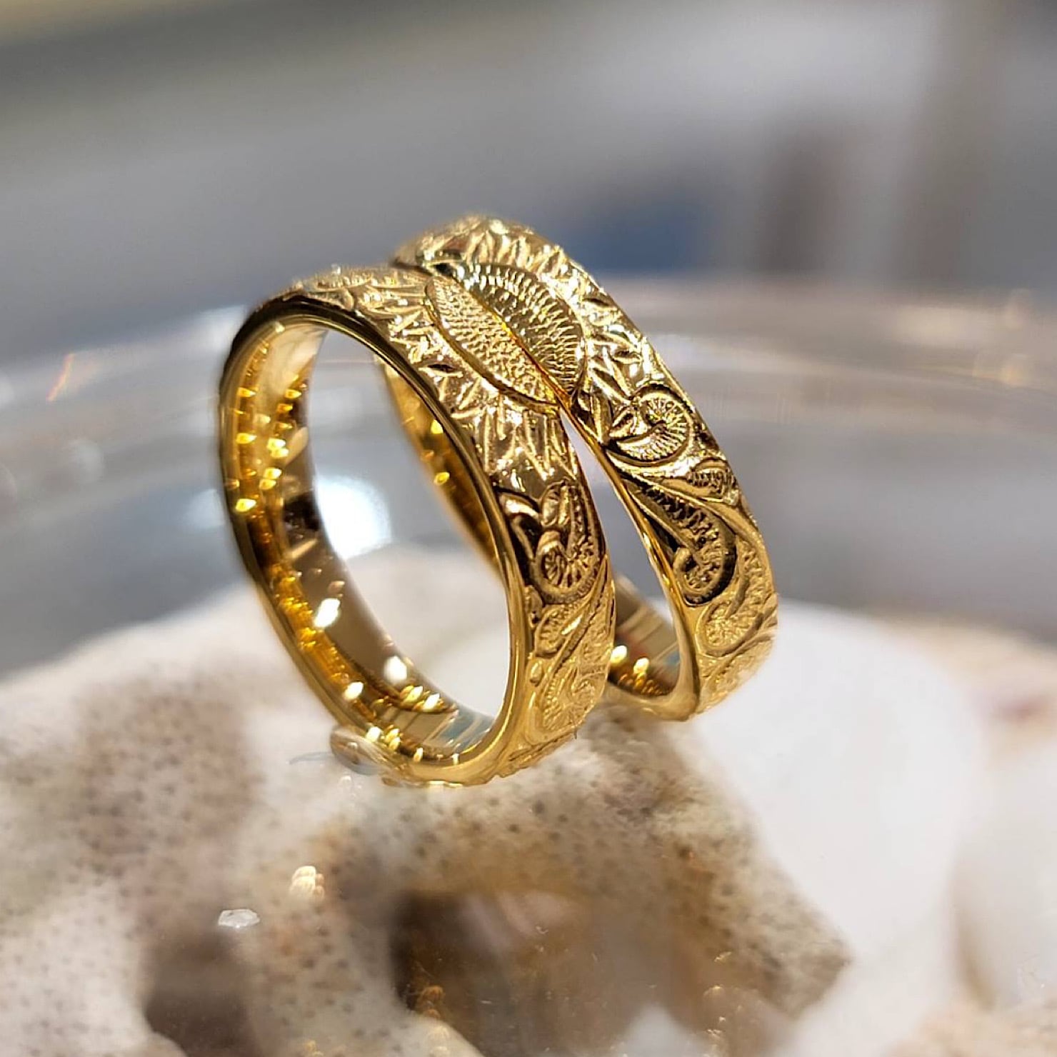 RECHARNE 24金コーティング 指輪 ペアセット リング | RECHARNE