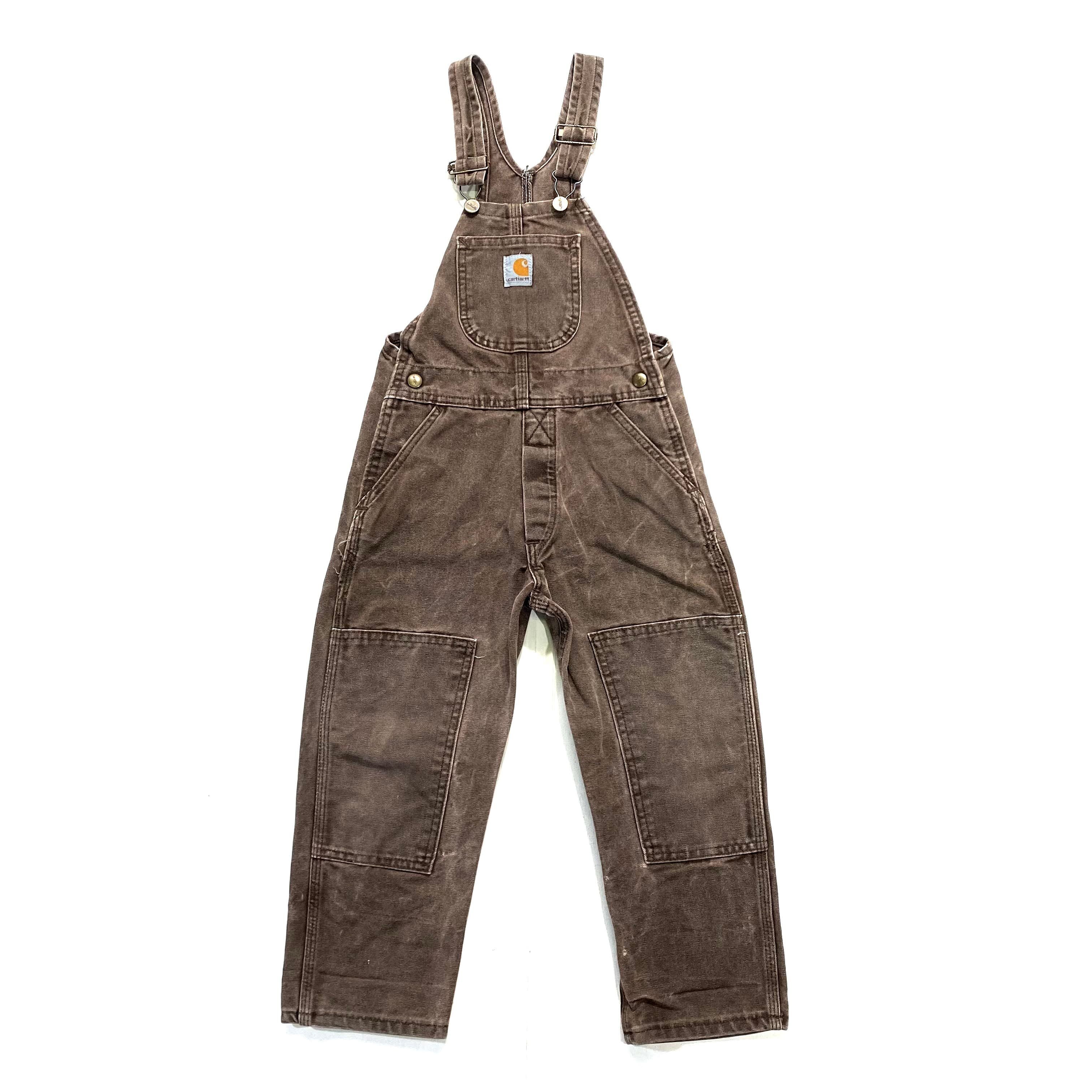 【kids】USA製　 カーハート　Carhartt ダブルニーオーバーオール　キッズ　5歳 計測値120?相当　子供服　キッズ　ボーイズ　 子供服  古着【ALL15】 | cave 古着屋【公式】古着通販サイト