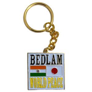 BEDLAM / WORLD PEACE KEYCHAIN