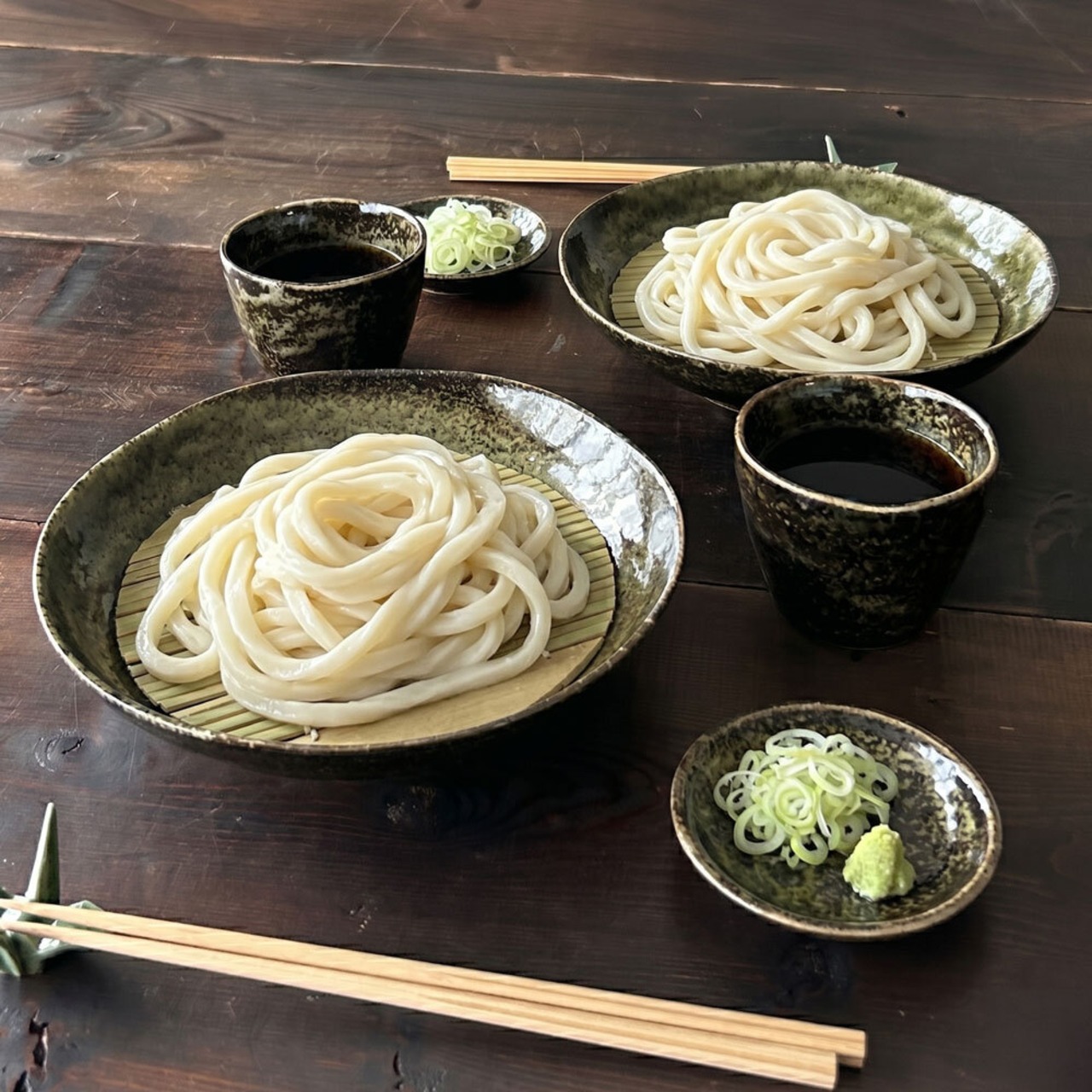 そば食器 深緑釉 1人前 そば食器セット 窯変 深緑 一人前 ざるそばセット ざるそば 器 セット