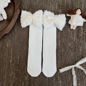 GOODSリボン付きボアソックス