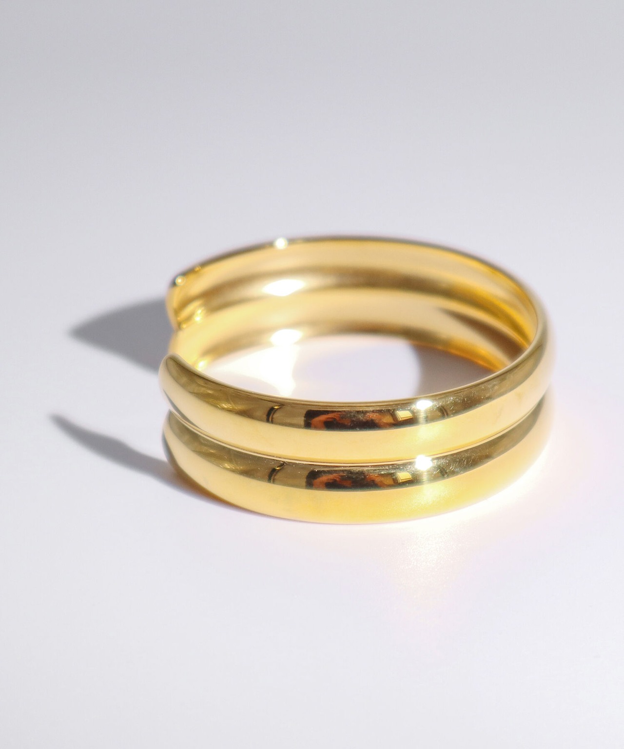 ダブルラインバングル/020356