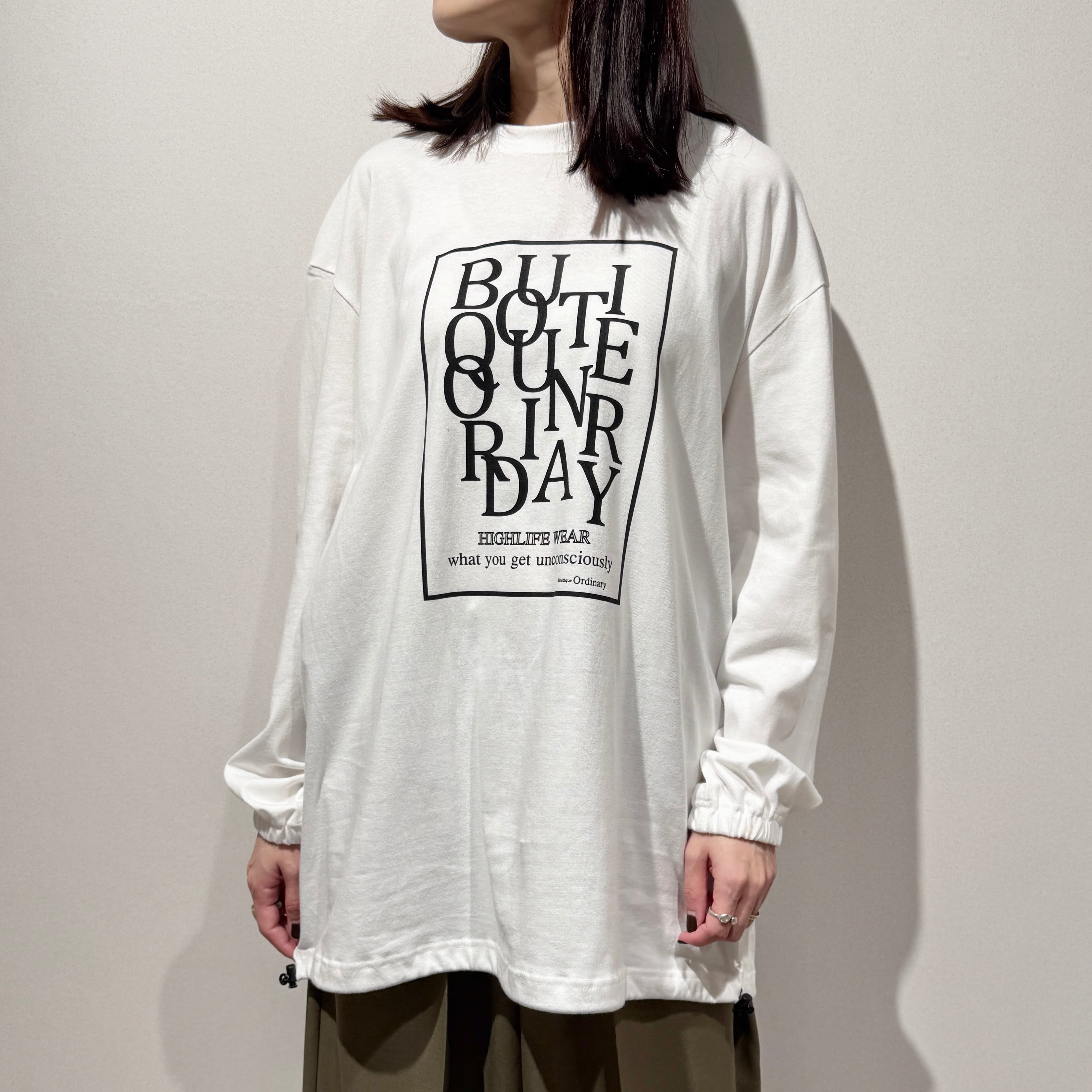 ランダムタイプポンチロングスリーブTシャツ