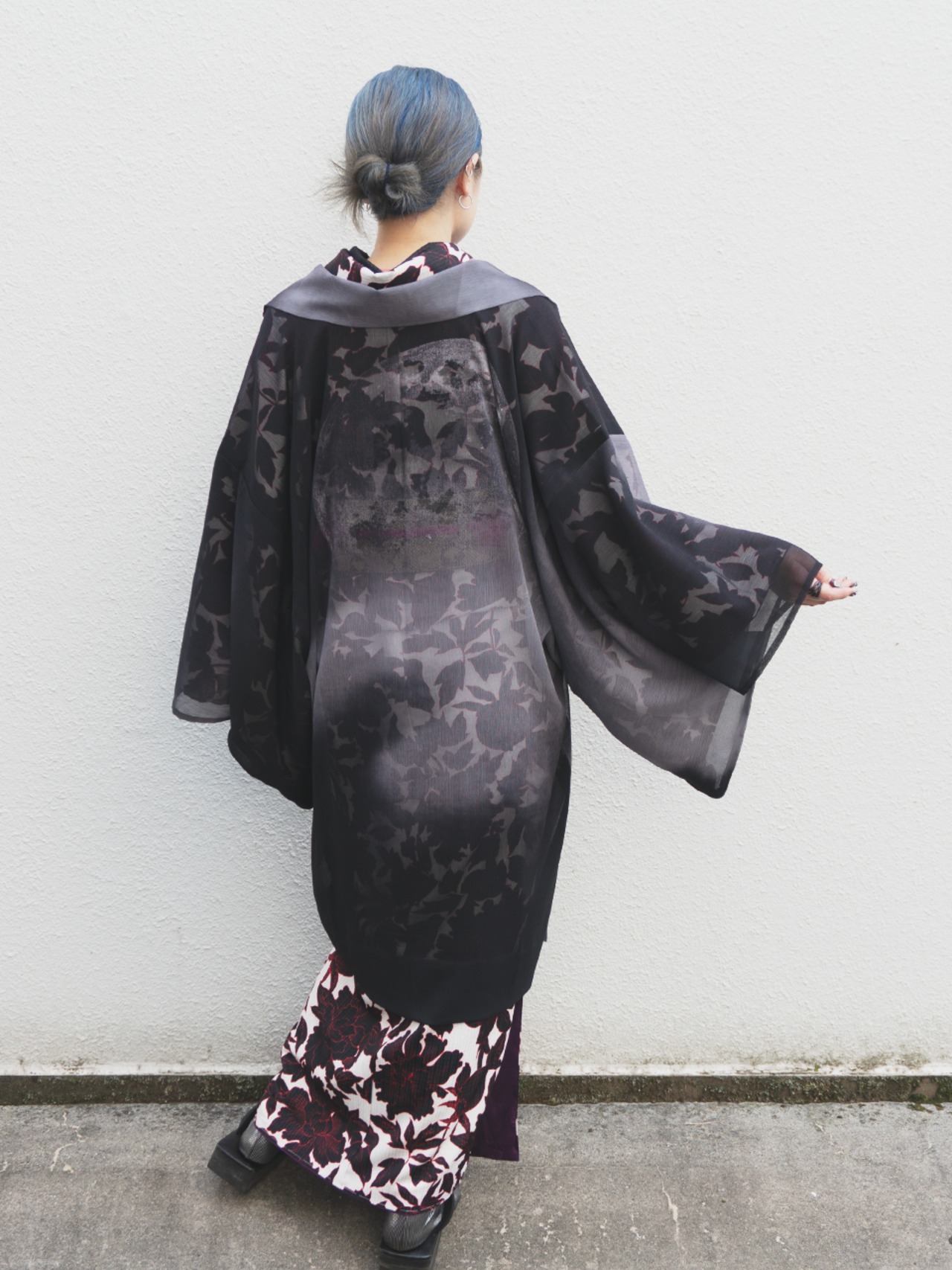 【即納品】ジョーゼット羽織　月面　[B1185 B1186]