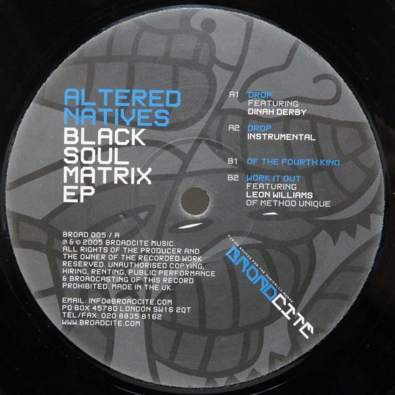 Altered Natives / Black Soul Matrix EP [BROAD 005] - 画像3