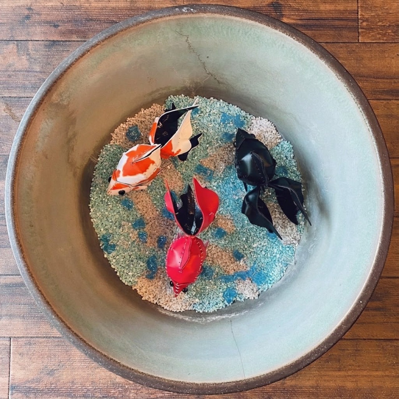 【ブラック】きんぎょ ｜ 革模型キット 002 レザークラフト DIY