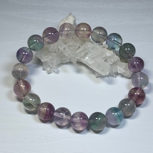 A66.優しい多彩なグラデーションフローライト・ブレスレット