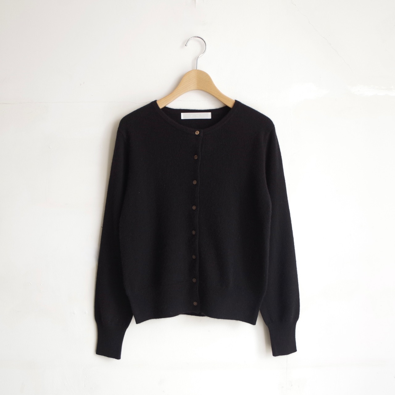 one f.  Cashmere Crew Neck Cardigan