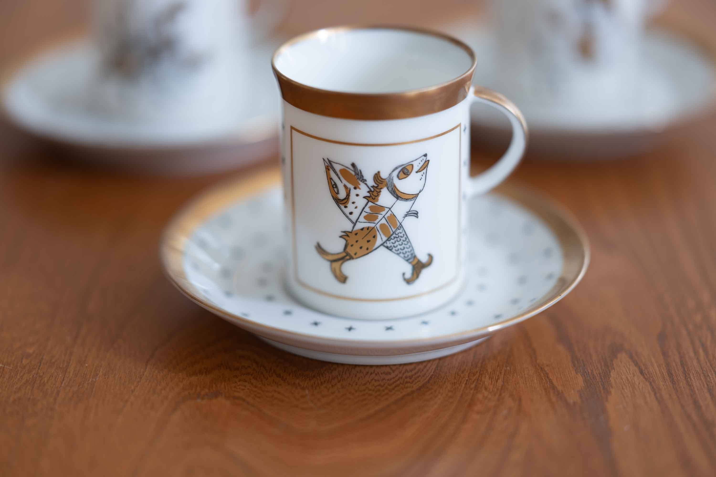 ドイツ ローゼンタール(Rosenthal)社製 星座 エスプレッソカップ 魚座