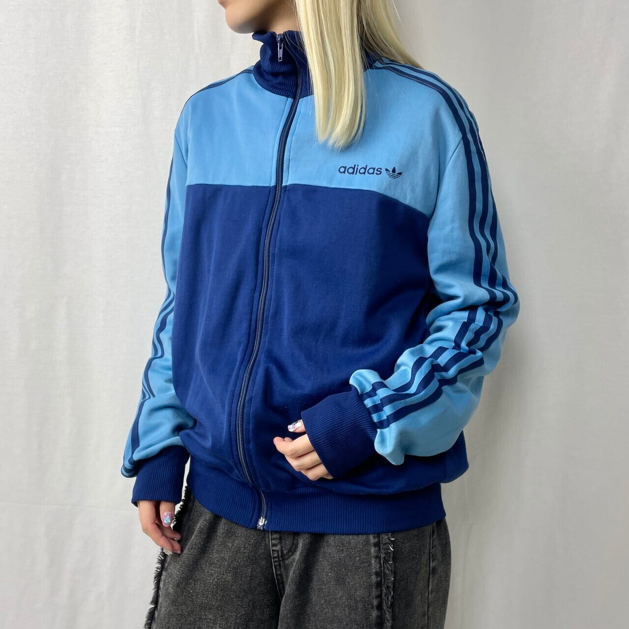 年代 adidas アディダス ハイネック トラックジャケット メンズM相当