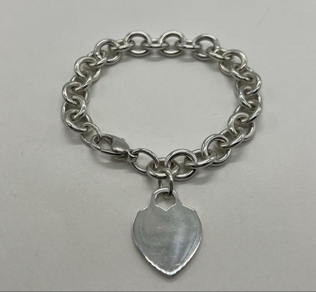 ティファニー TIFFANY&CO ハートタグ チェーン ブレスレット SV
