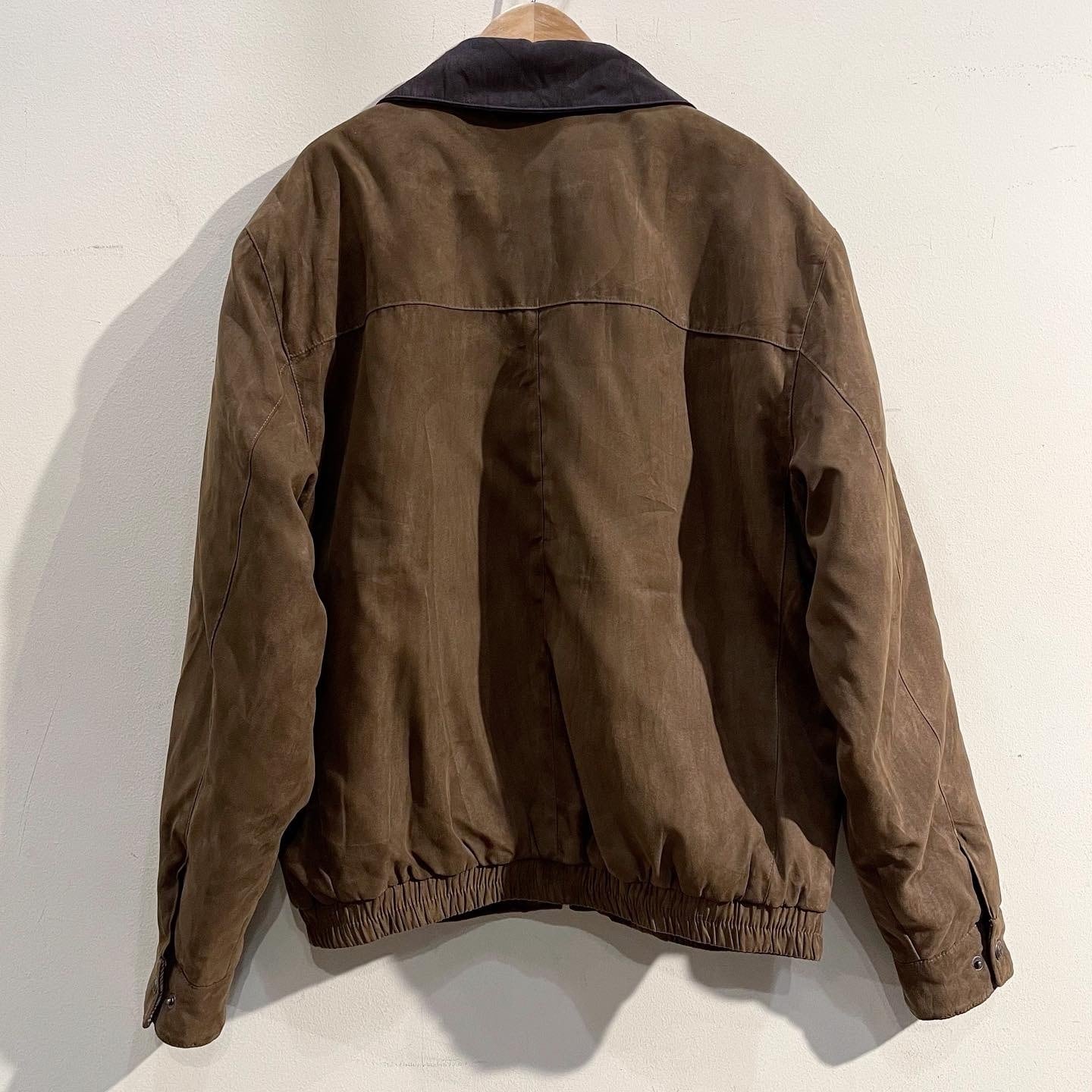 00's〜 WEATHERPROOF fake suède padding jacket | gilet antiques