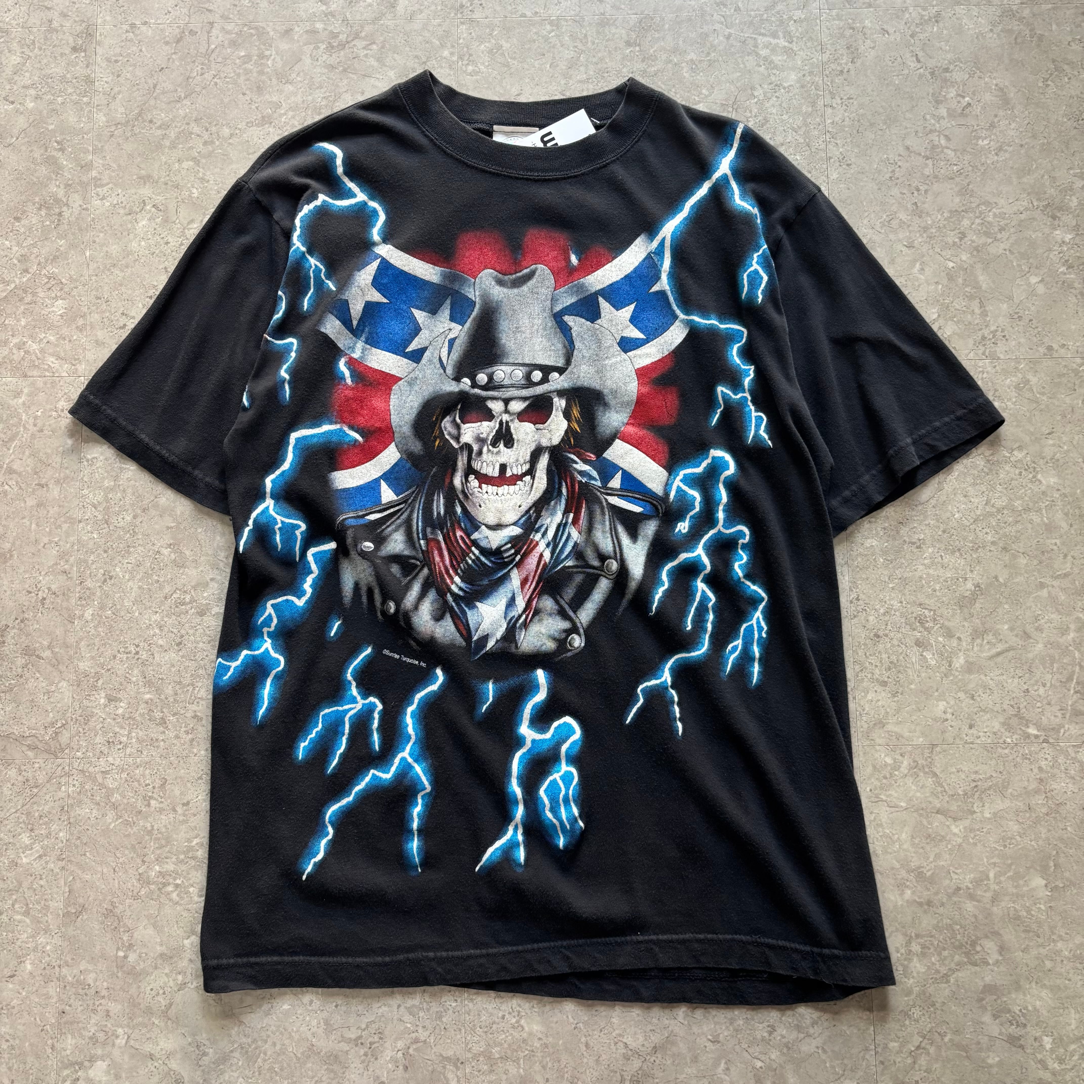 90s AMERICAN THUNDER "Skull" T-shirt【仙台店】