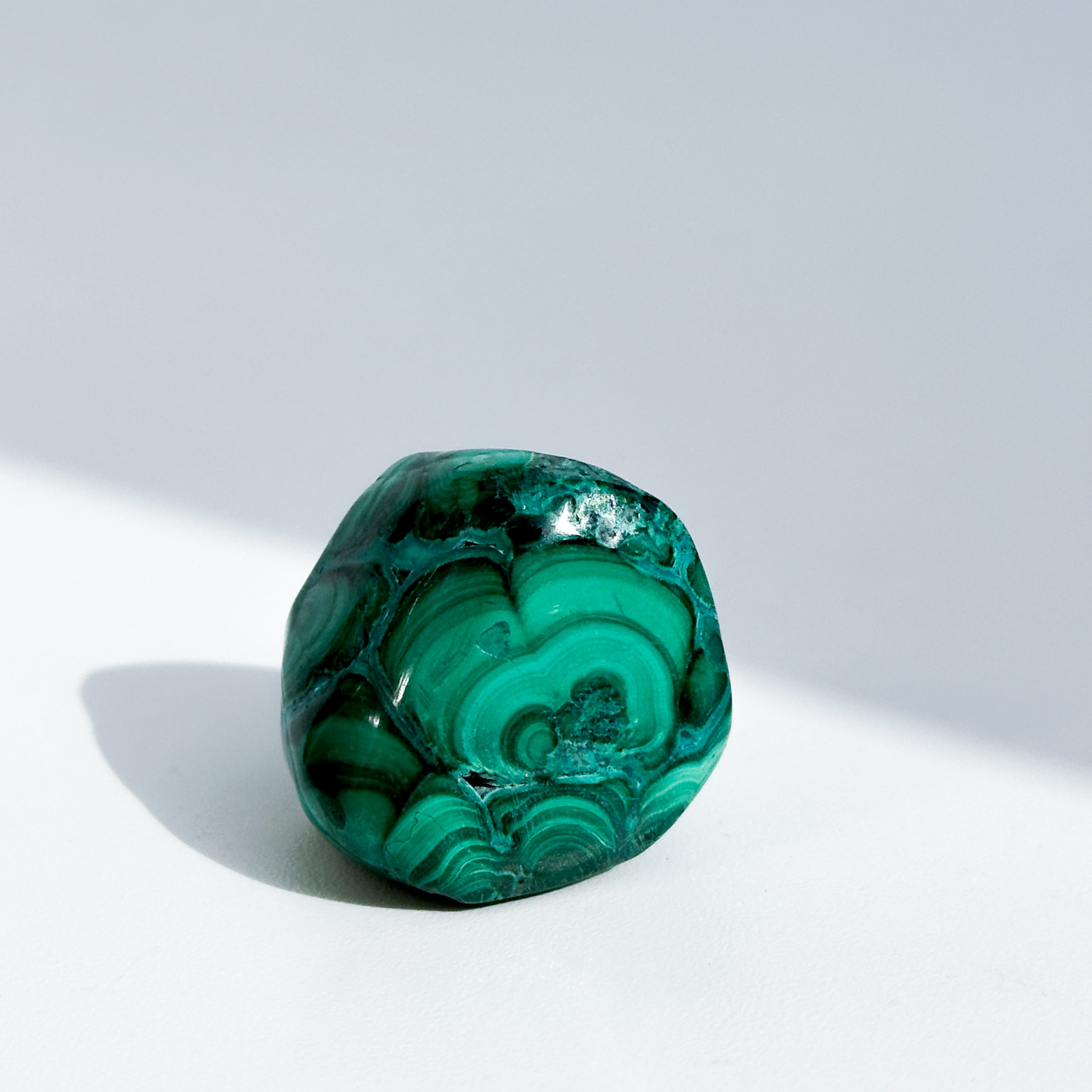 マラカイト with クリソコラ(マラコラ) タンブル23◇ Malachite with Chrysocolla ◇天然石・鉱物・パワーストーン