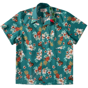 Vintage loose fit floral pattern aloha