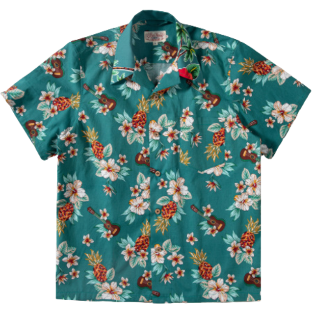 Vintage loose fit floral pattern aloha