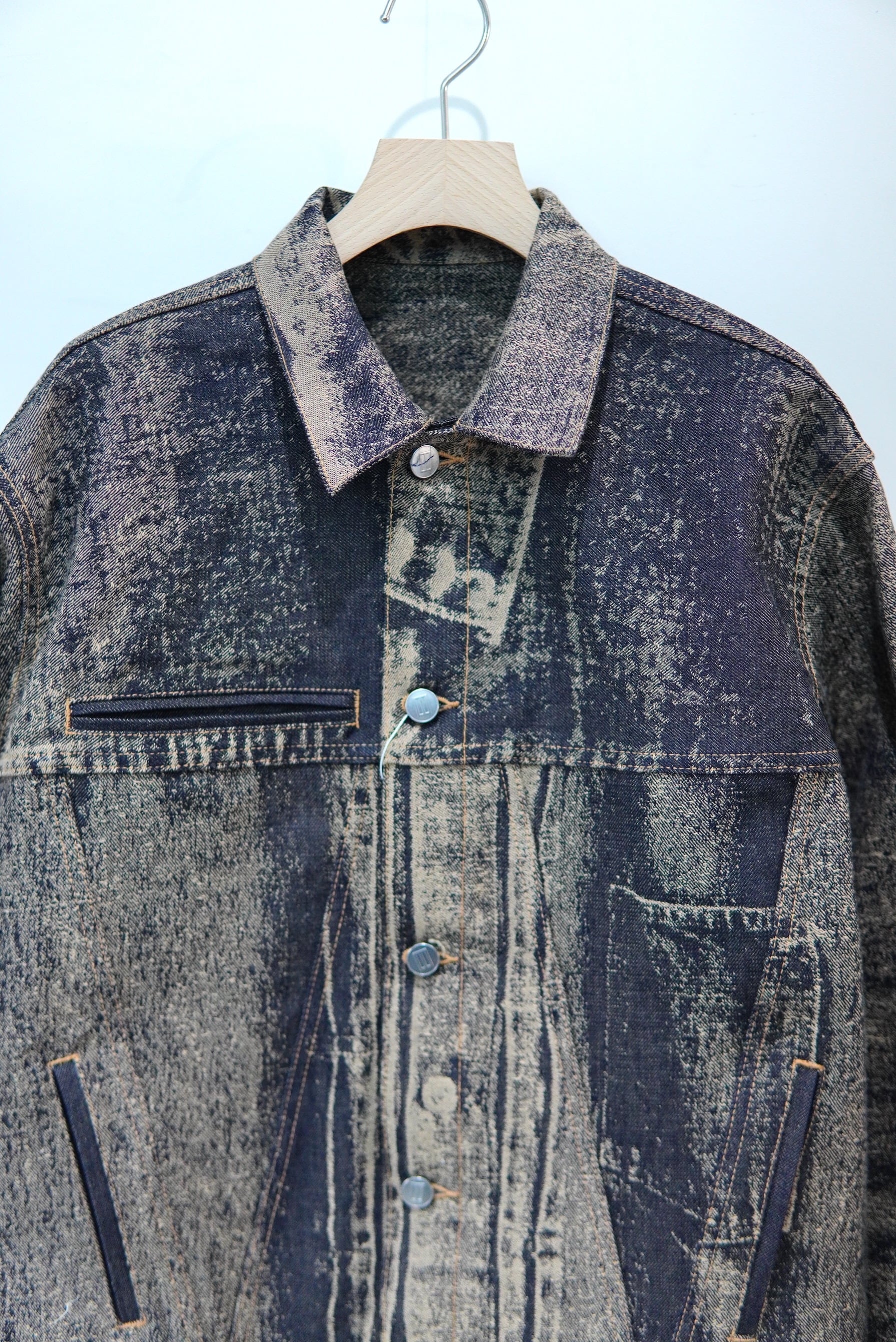 daisuke tanabe / x-ray jacuard denim jacket | POETRY