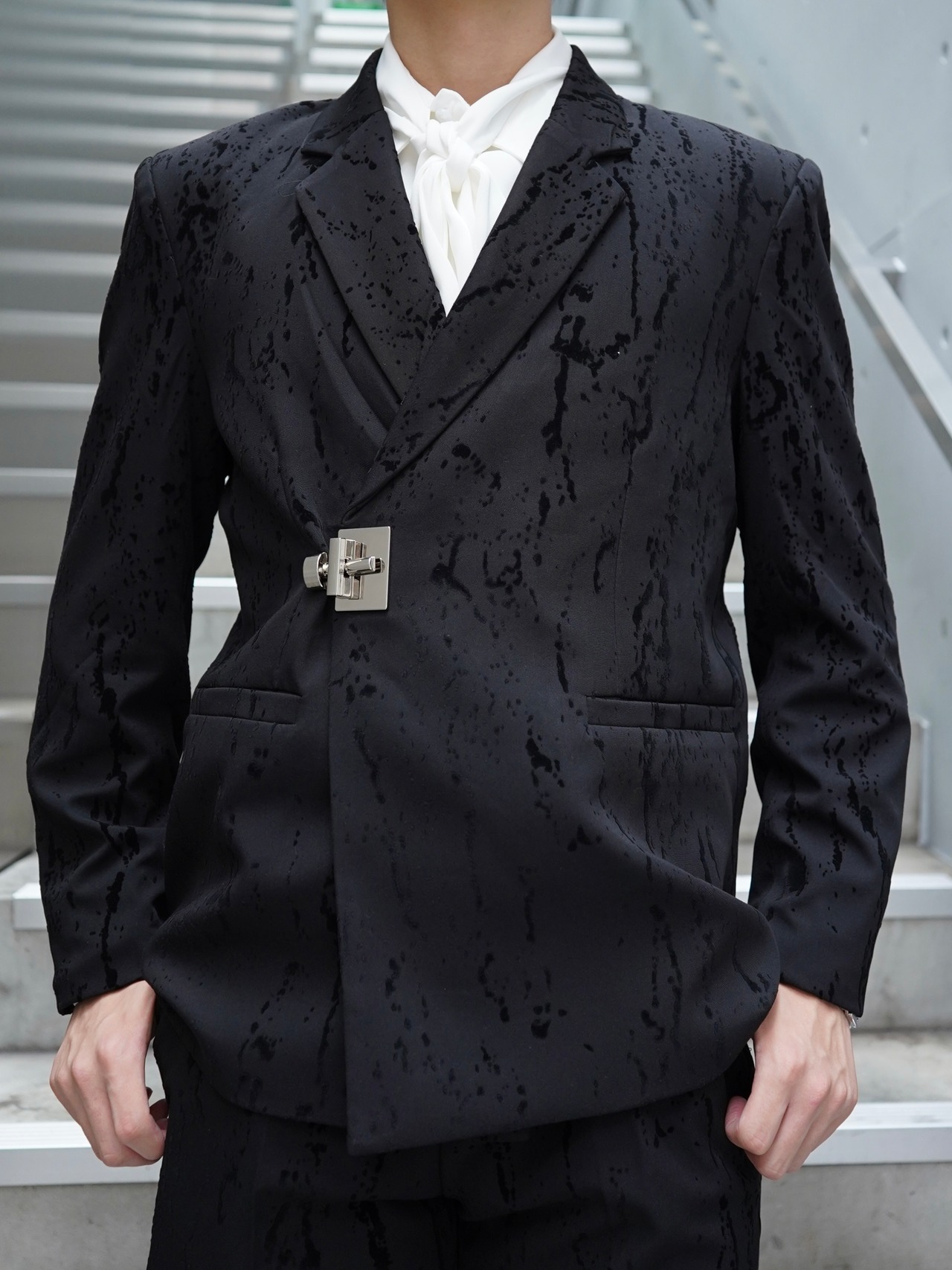 ALUDE SELECT】paint tailored jacket set up | 【ALUDE】韓国メンズ 