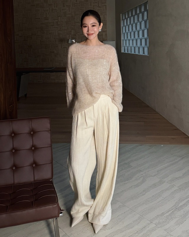 タックリネンワイドパンツ　A25521