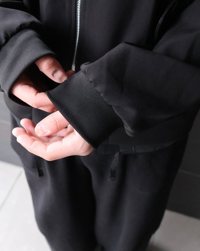 minimal zip up oversize blouson