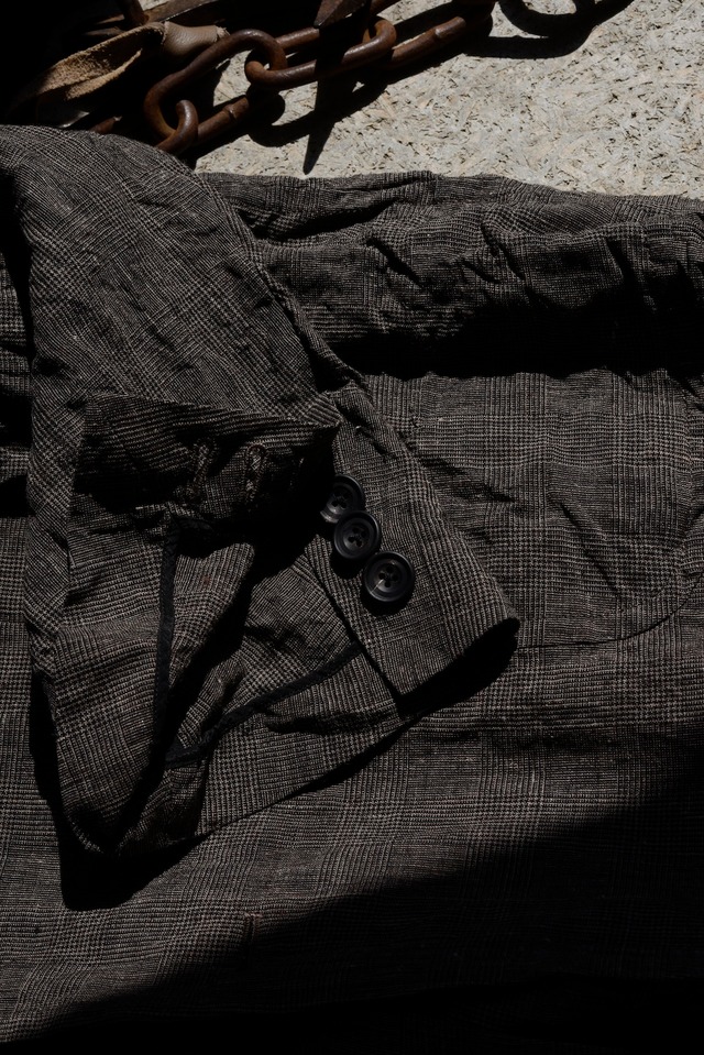 ensou. / hypersized blazer Ash Brown linen 100%