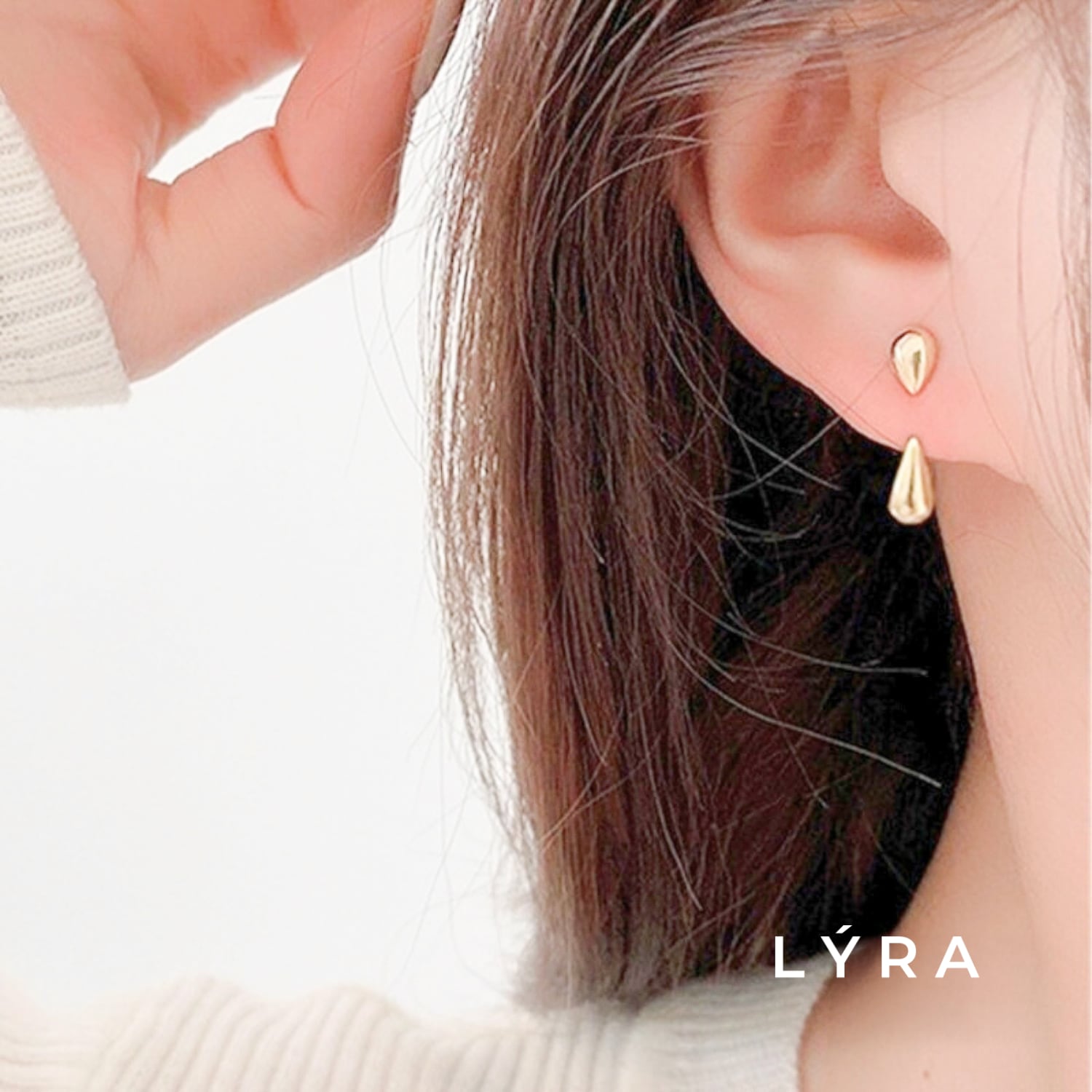 マル様おまとめ 14kgfルビーピアス スムースドロップ ルビー ルビー