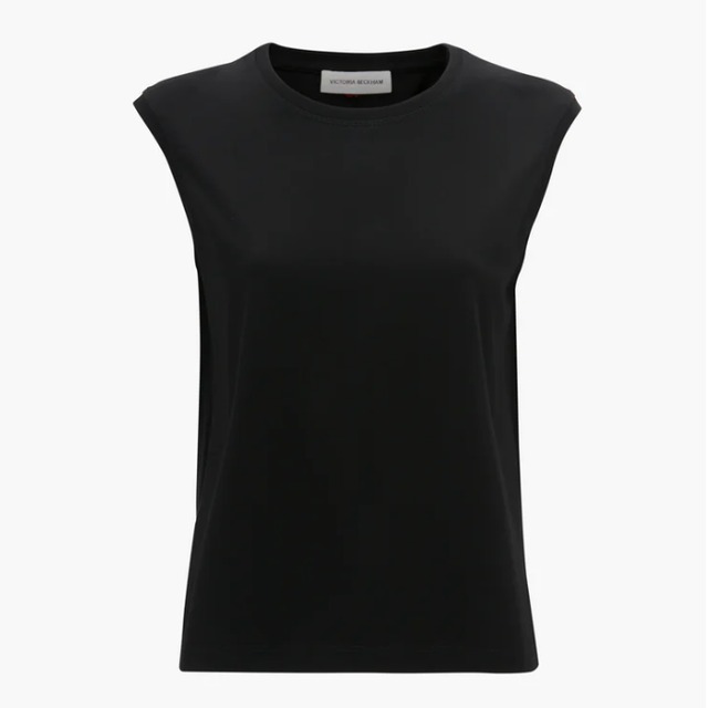 VICTORIA BECKHAM　SLEEVELESS TEE　BLACK