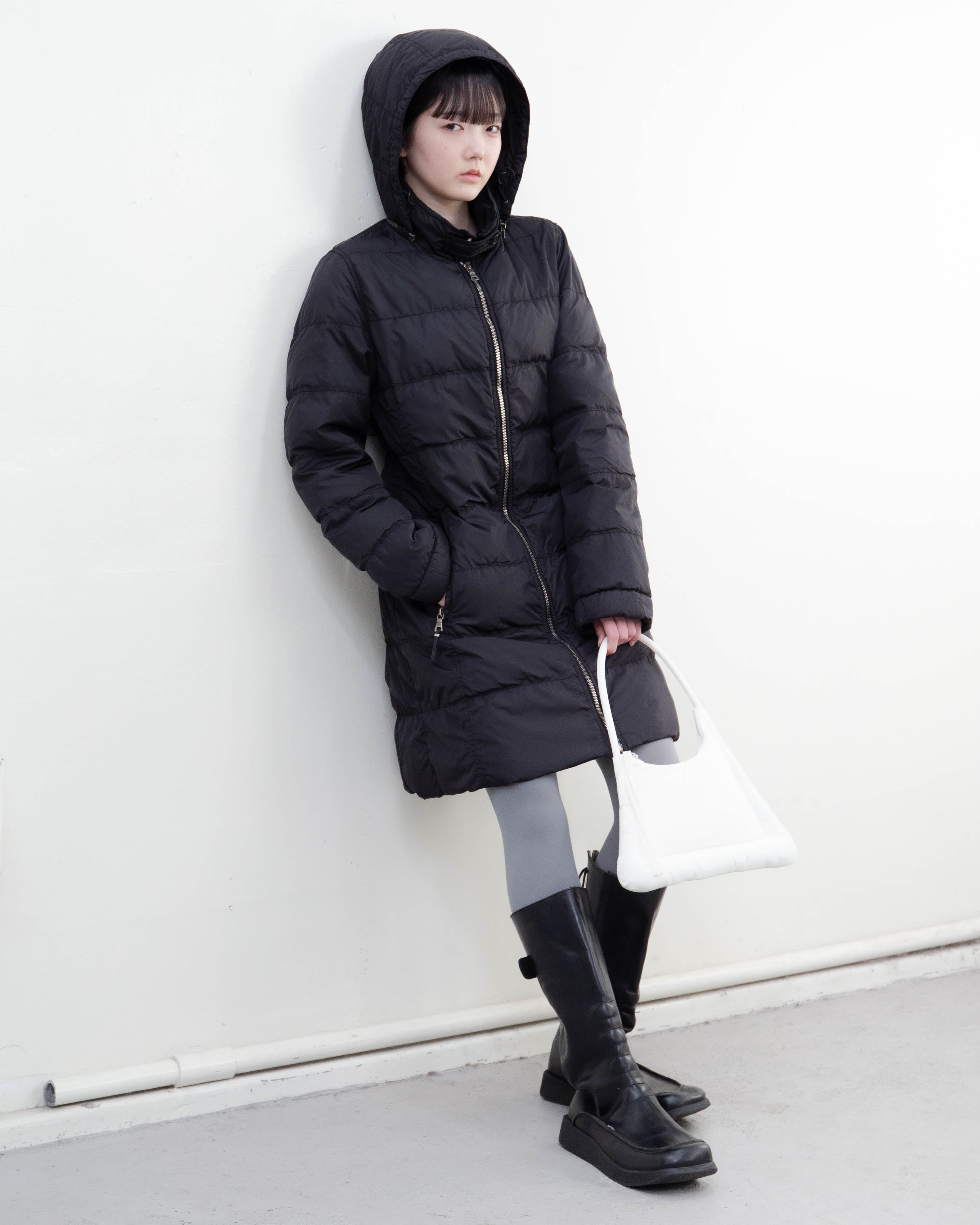 1990s-00s PRADA SPORT - full zip down coat | LUIK FINN