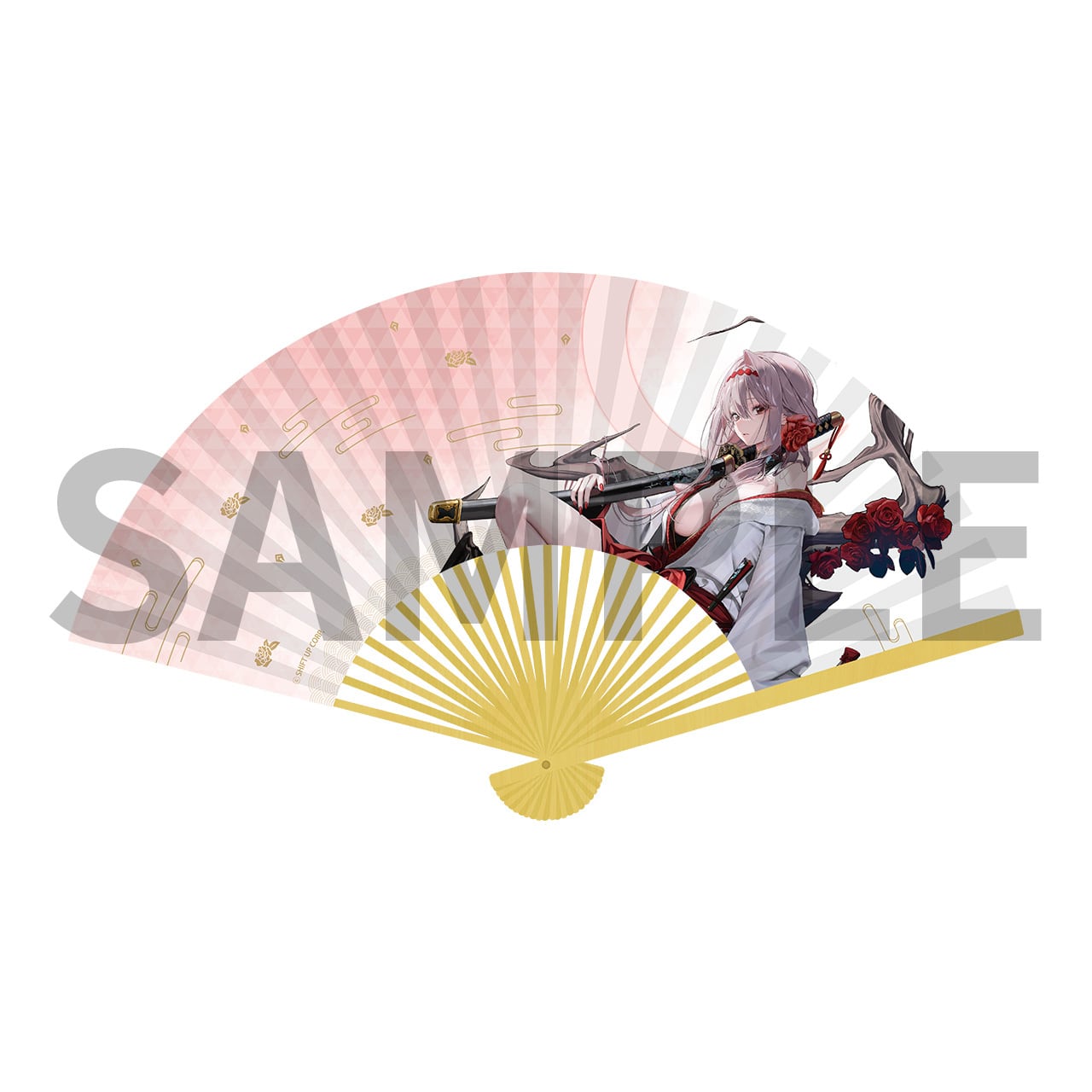 新品未開封 勝利の女神nikke 紅蓮 京扇子 ストア限定】NIKKE 京扇子 紅蓮:ブラックシャドウ:ロンギング